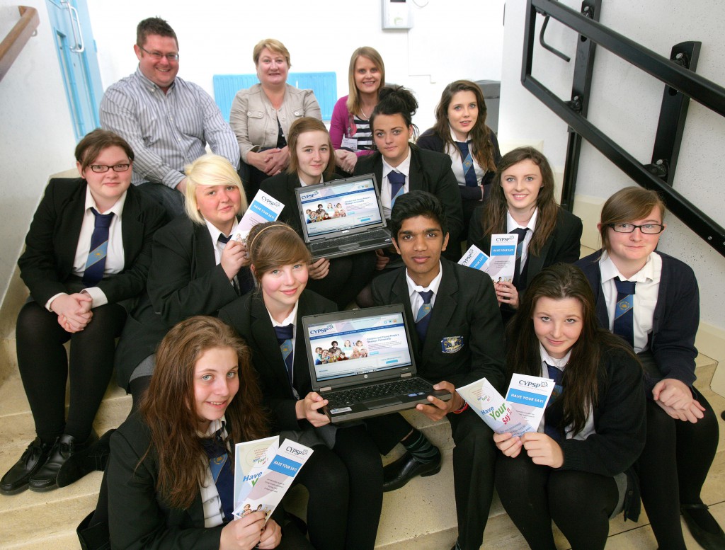 Carrickfergus College pupils help the Children and Young People’s Strategic Partnership to design webpages for Teens
