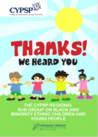 Black and Minority Ethnic Children and Young People Sub-Group – Consultations Feedback