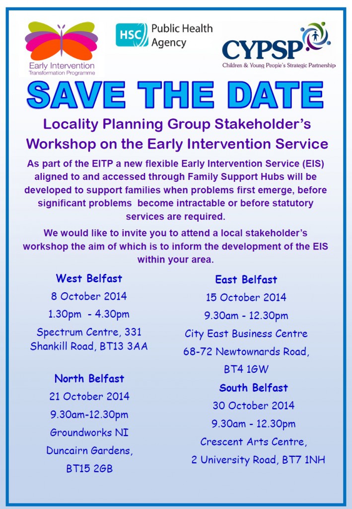 Locality Planning Group Stakeholder’s Workshop on the Early Intervention Service