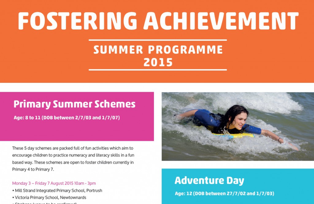 Fostering Achievement Summer Programme 2015