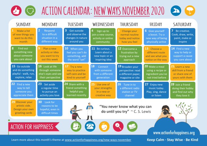 Action Happiness Calendar