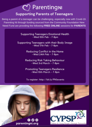 Parenting NI – Supporting Parents of Teenagers