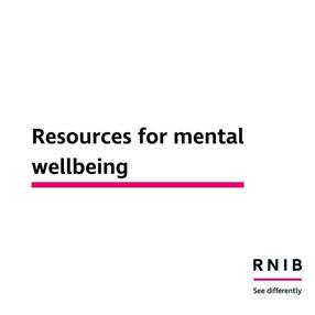 RNIB Mental Health Support