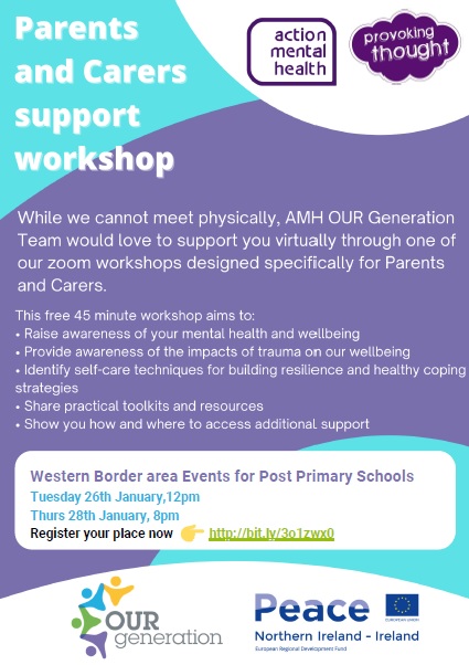 Coping in COVID Well-being support workshops