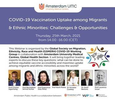 WEBINAR: COVID-19 Vaccination Uptake among Migrants & Ethnic Minorities: Challenges & Opportunities