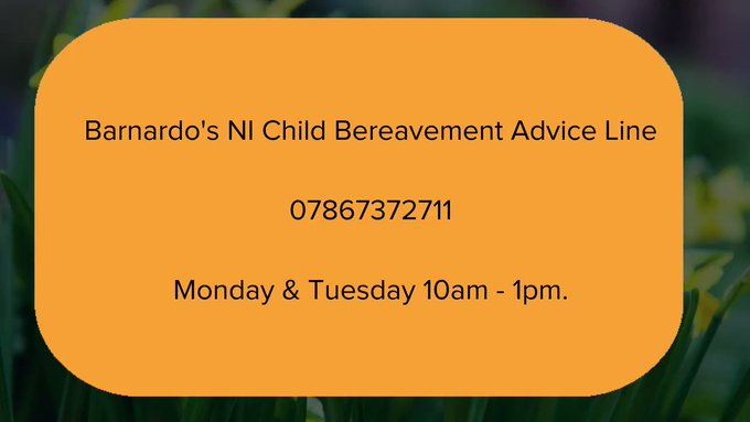 Barnardo’s NI Child Bereavement Advice Line