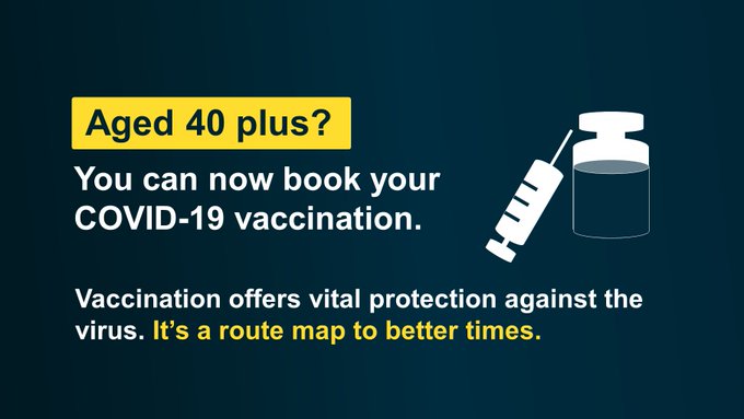 COVID-19 Vaccination – Aged 40