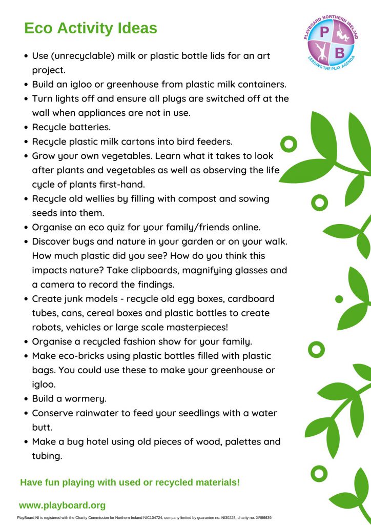 Earth Day Activities Sheet
