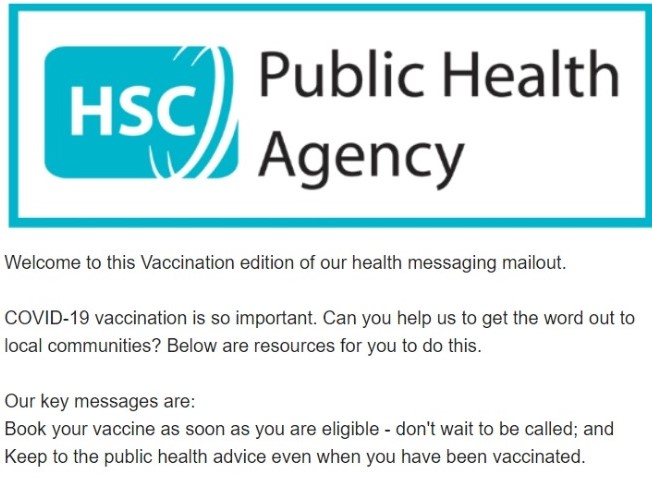 PHA – COVID-19 Vaccination Resources