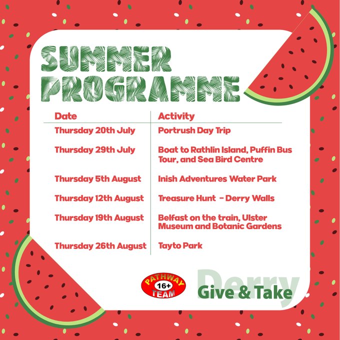 Give and Take Derry Summer Programme