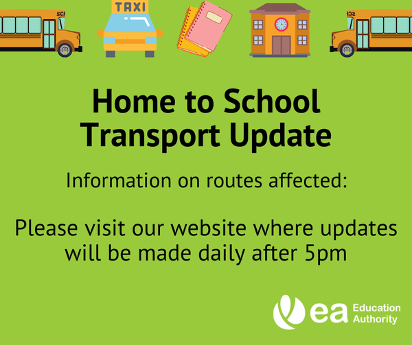 Home to School Transport Update
