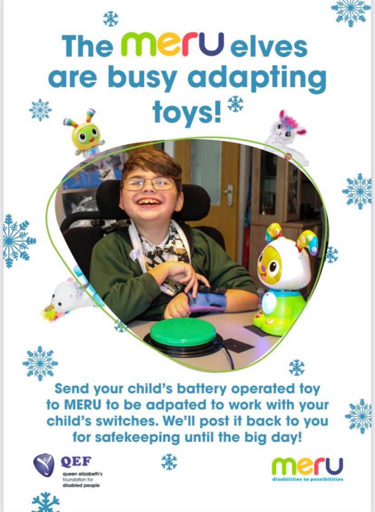 MERU – Adapting Toys to be Switch Operated – FREE of Charge this Christmas