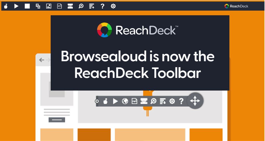 Reachdeck (Browsealoud) reading and translation support
