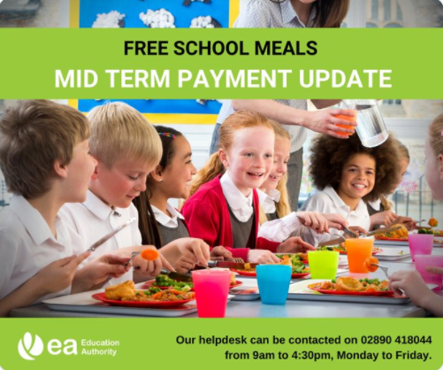 FREE SCHOOL MEALS – MID TERM PAYMENT