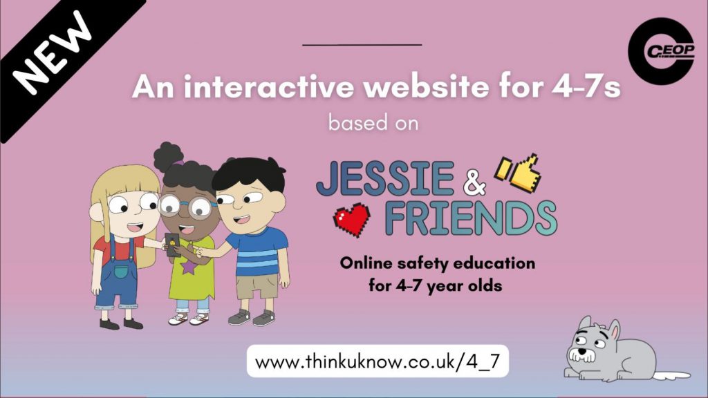 New Online Safety Education Website for 4-7 Year Olds