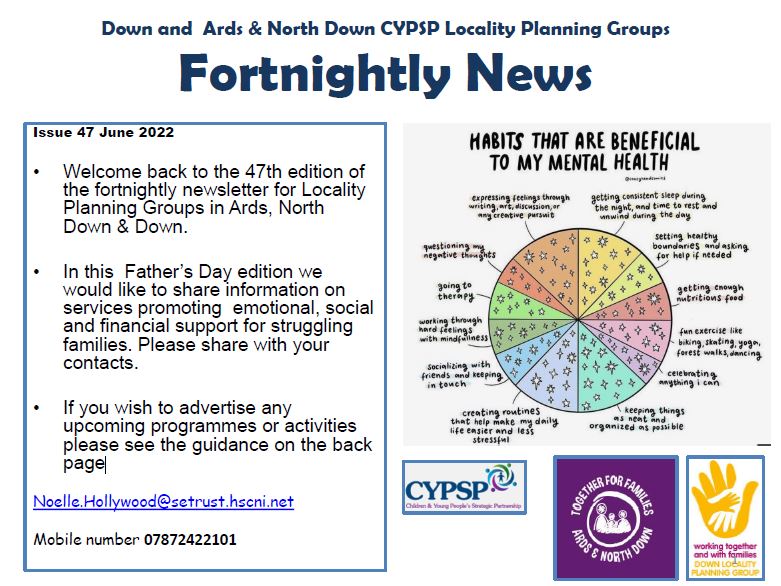 Down and Ards & North Down CYPSP Fortnightly News