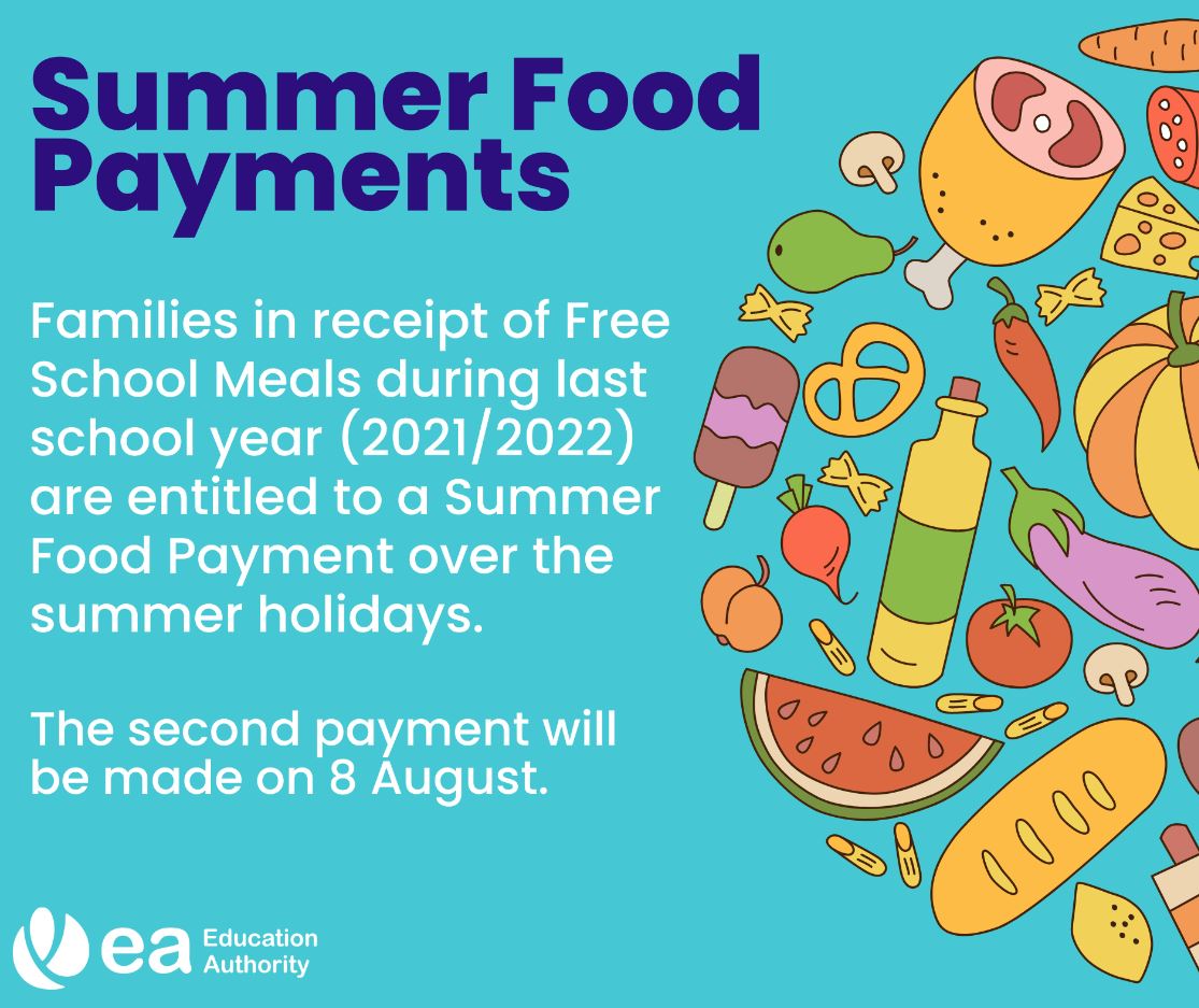 Free School Meals – Summer Food Payment