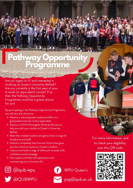 Queen’s Pathway Opportunity Programme 2023