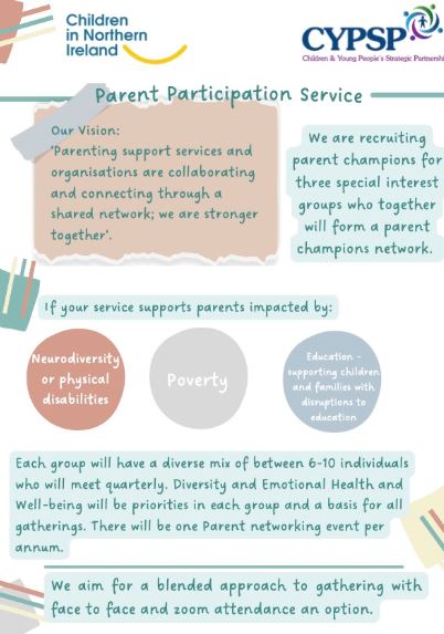 Parent Champion Network – Recruitment NOW OPEN!