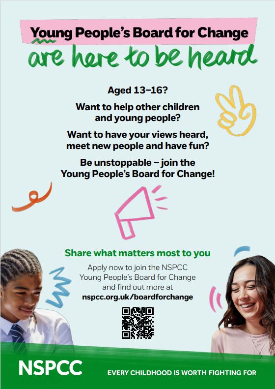 NSPCC’s Board of Change – Opportunity for Young People