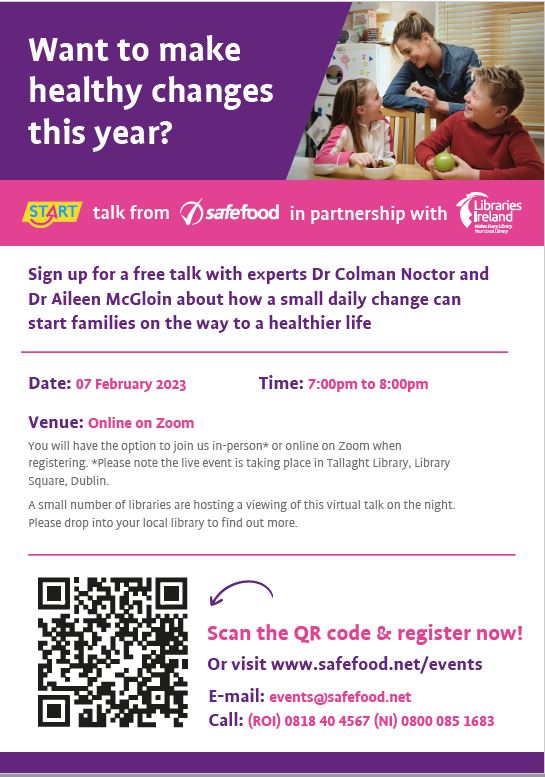 Free Safefood START Event – 7 February 2023 at 7pm