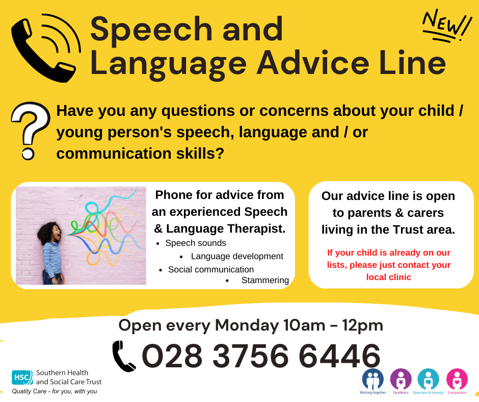 NEW SHSCT Speech & Language Therapy Advice Line