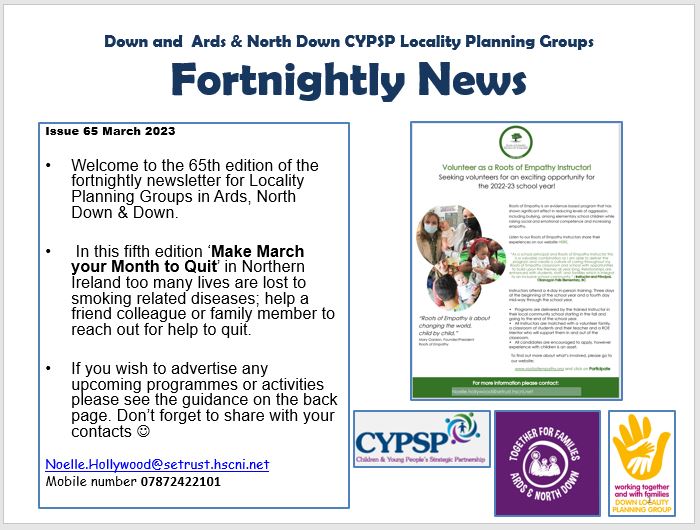 Ards, North Down & Down Fortnightly News – Issue 65
