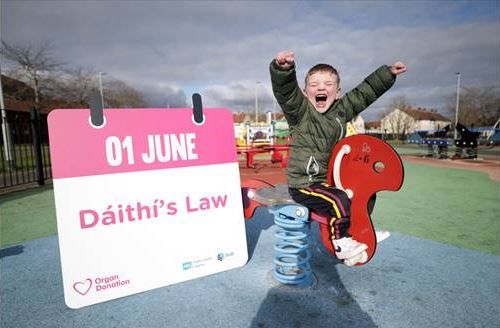 New Organ Donation Legislation to Come into Effect on 1 June 2023 (Dáithí’s Law)