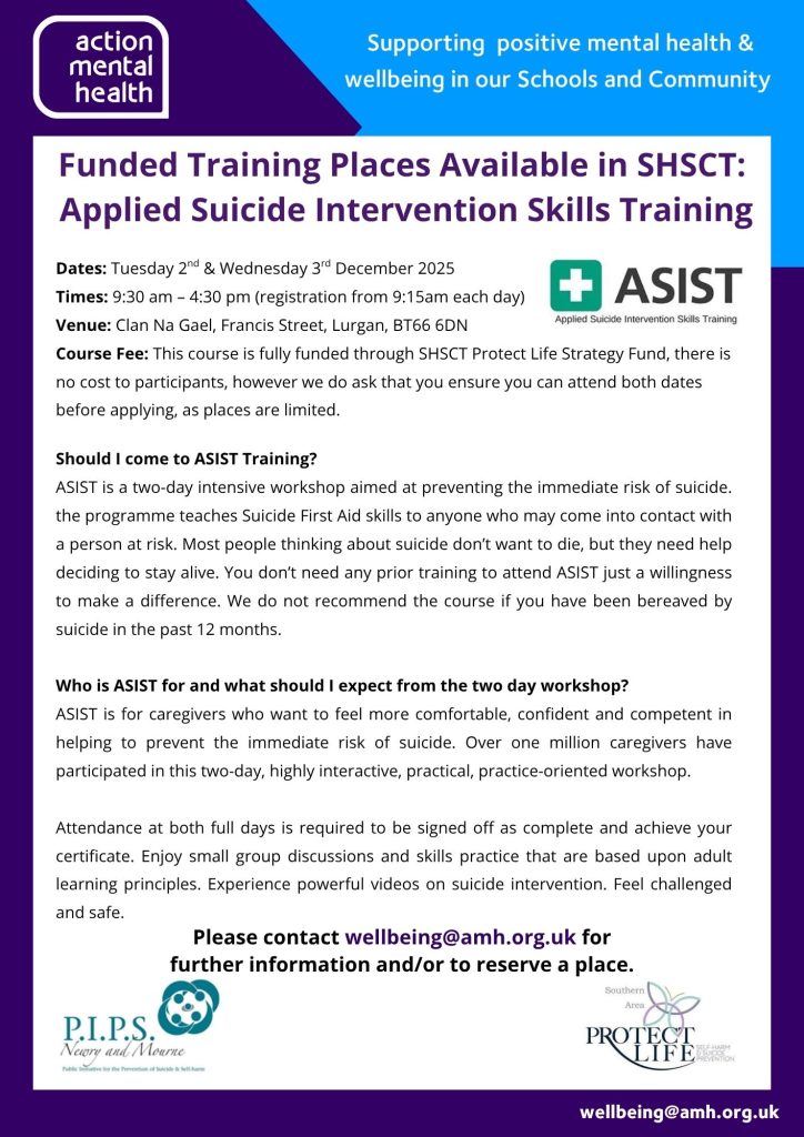 Applied Suicide Intervention Skills Training (ASIST) – Southern Trust Area