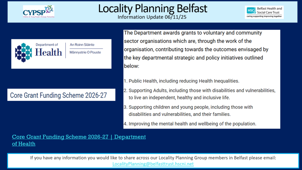 Belfast Locality Planning Newsletter – 6th November 2025