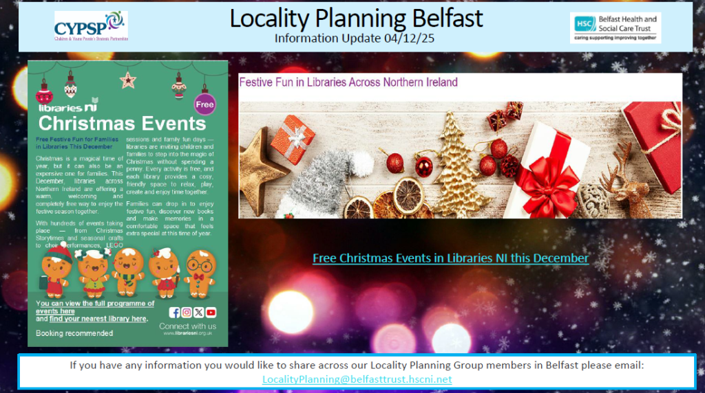 Belfast Locality Planning Newsletter – 4th December 2025