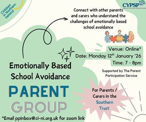 Emotionally Based School Avoidance Parent Group – Southern Trust Area