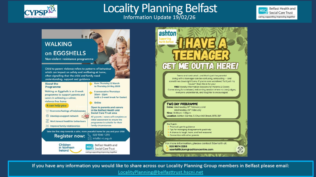 Belfast Locality Planning Newsletter – 19th February 2026
