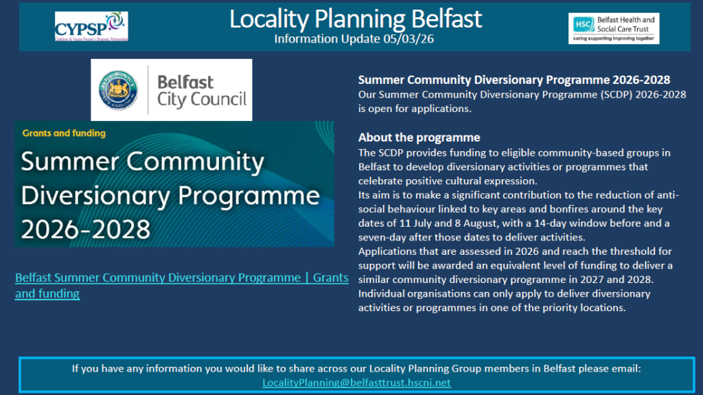 Belfast Locality Planning Newsletter – 5th March 2026