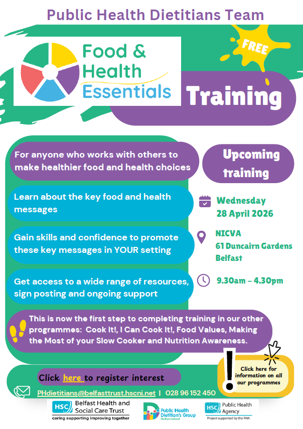 Food & Health Essentials training 28 April