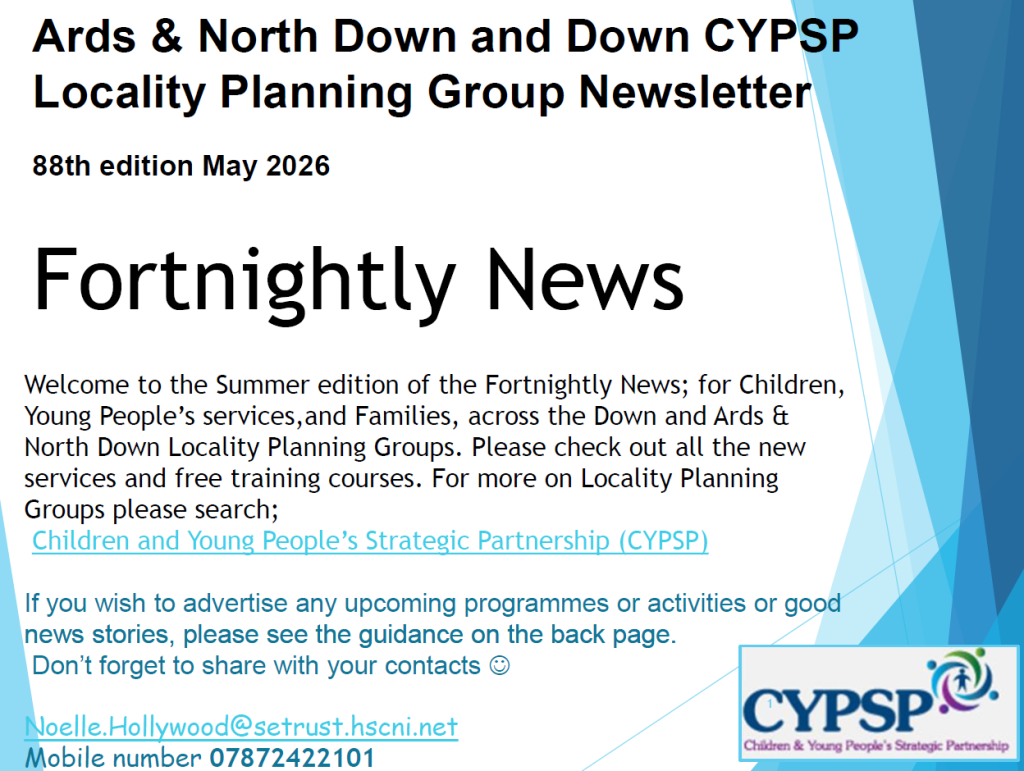 Down and Ards & North Down Locality Planning Groups Fortnightly News – May 2026