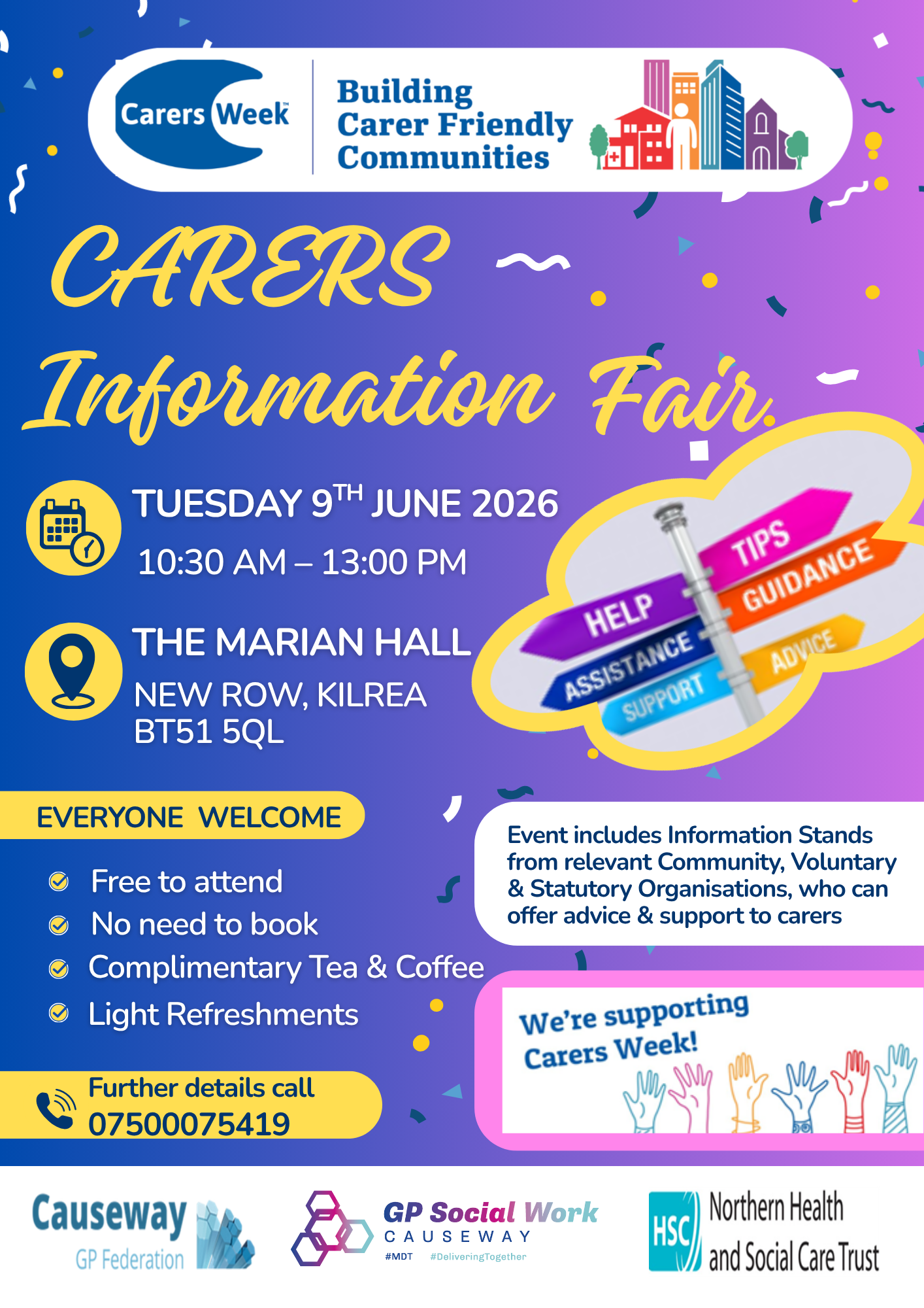 Carers Information Fair – Tuesday 9th June 2026