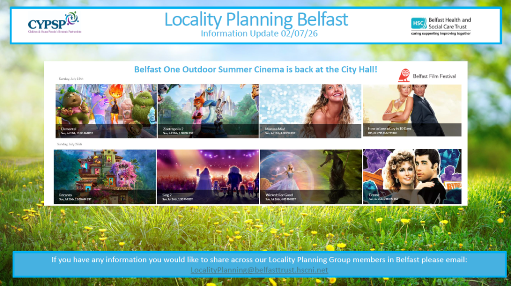 Belfast Locality Planning Newsletter – 2 July 2026