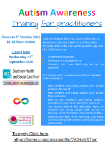 Autism Awareness Training for Practitioners in Southern HSCT Area