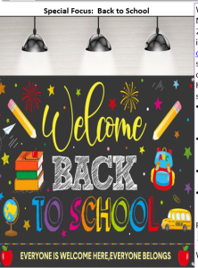 Back to School Family Support Hubs Newsletter
