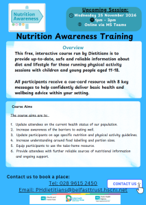 Free Nutrition Awareness Tutor training